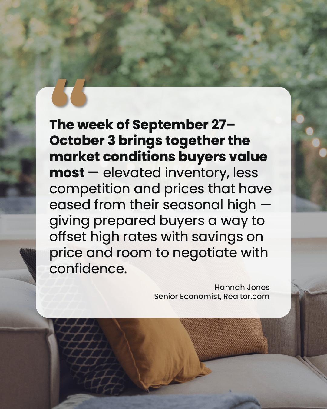The best time to buy a home this year is...
