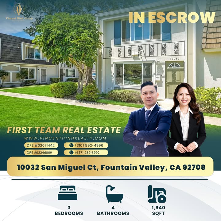 🔥 IN ESCROW 🔥 Another beautiful Fountain Valley home is...