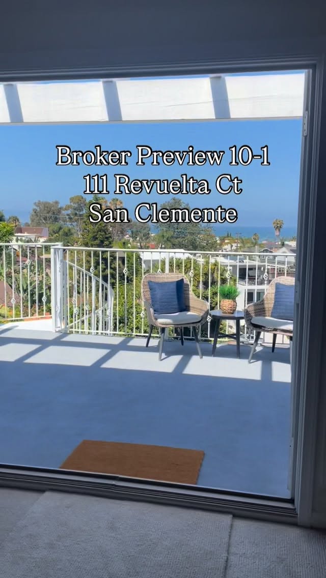 San Clemente/SoCal folks!! Come visit my Broker Preview (open to...