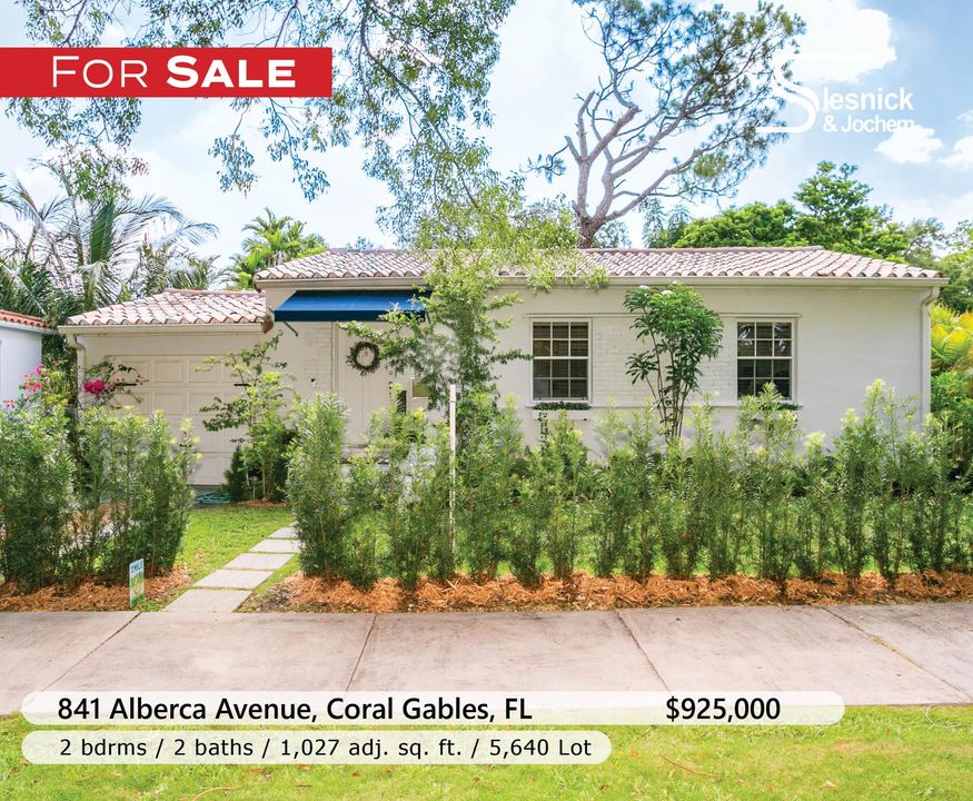 Don’t miss out on this sunny corner of Coral Gables!