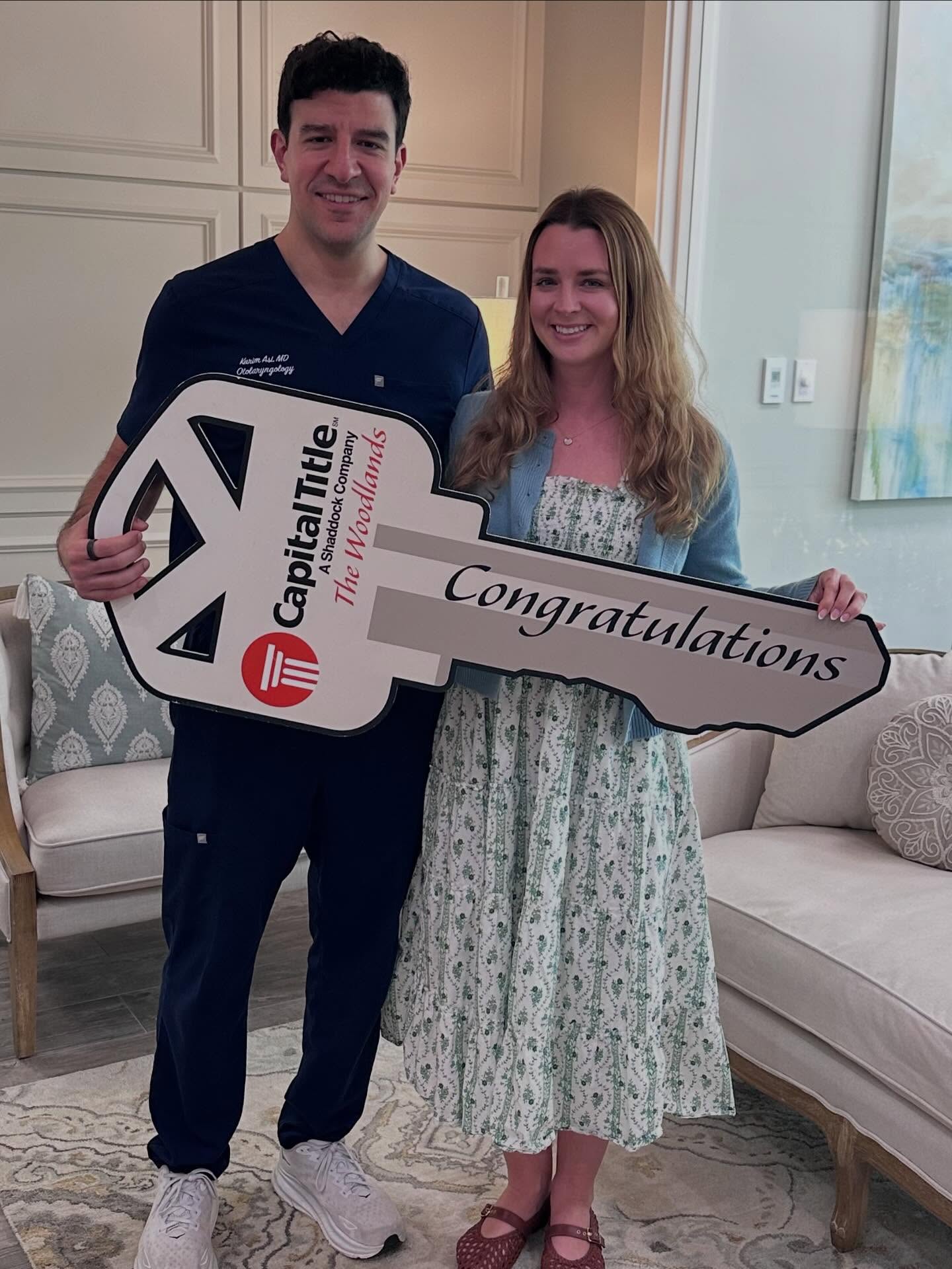 Congratulations to Karim & Madeleine on the purchase of your...