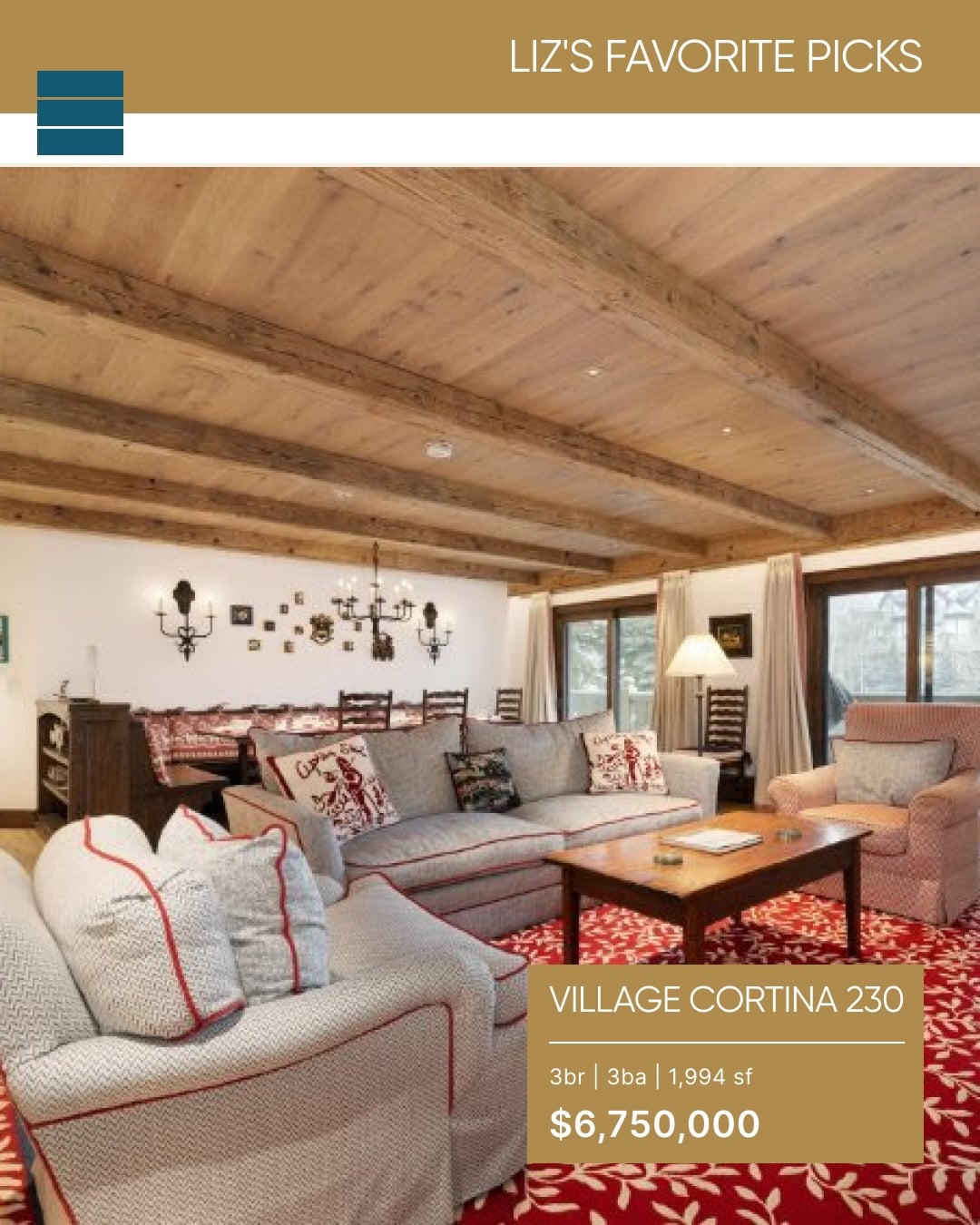 Every morning, I review listings across Vail and Beaver Creek....