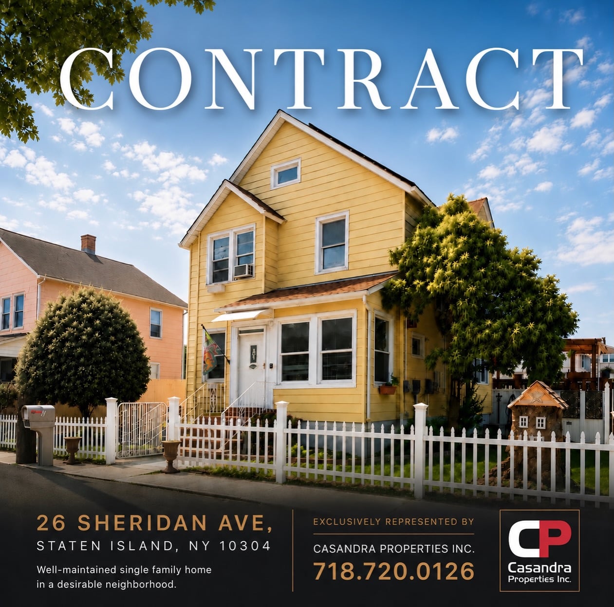 Contract signed on this home 🏡