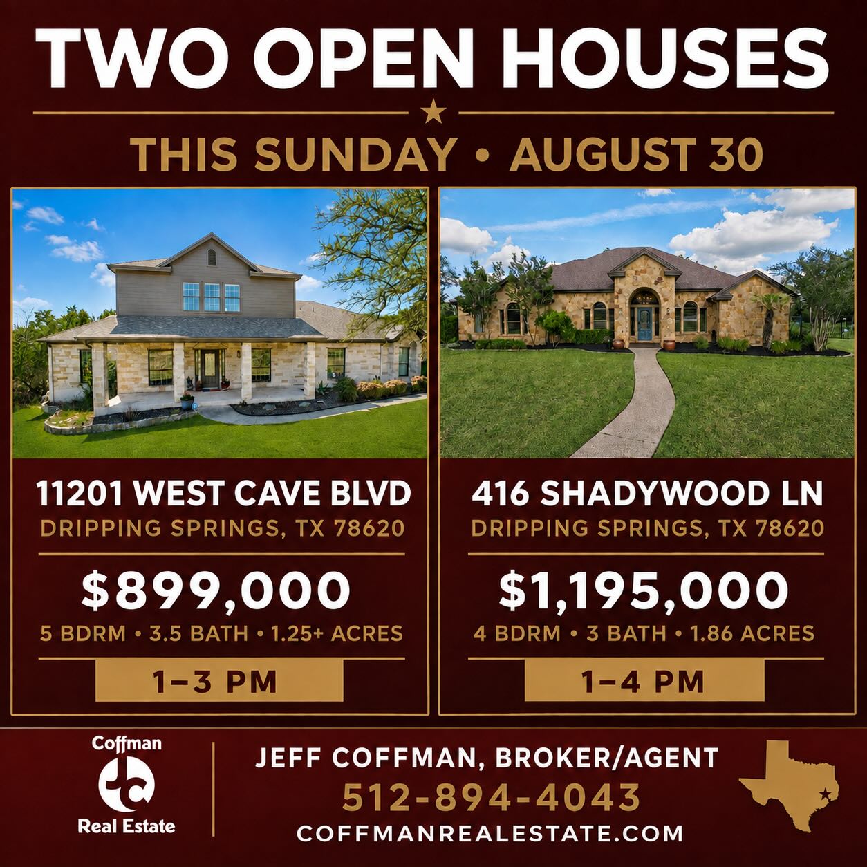 Instagram - Two Open Houses This Sunday, August 30! Explore two distinctive...