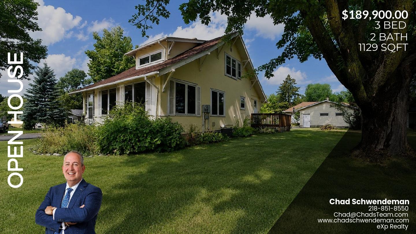 Step into comfort and style at 601 Summit Ave NE, Staples, MN, your chance to tour a standout 3-bedroom, 2-bathroom home this weekend! ✨ Light pours into an open layout featuring gleaming hardwood floors and a cozy living area, perfect for unwinding with friends or family. The updated kitchen is a dream, offering sleek countertops and plenty of cabinetry for everyday ease or weekend meal prep. Retreat to the tranquil master suite with its own en-suite bath, then step outside to a sprawling backyard ready for barbecues, gardening, or quiet evenings under the stars. At 1,129 sq ft, this home offers just the right blend of space and warmth. Offered at $189,900 and ideally located near shops, parks, and local Staples amenities, this property truly delivers convenience and charm. 🏡 Join us for the open house this Saturday from 10 am to 12 pm, don’t miss your chance to explore what could be your next move! It's Not the Market, it's the Marketing! #RealEstate #exprealty #ChadSchwendeman #Brainerd #BrainerdLakes #CentralMinnesota #realtor #realestateagent #homes #cabins