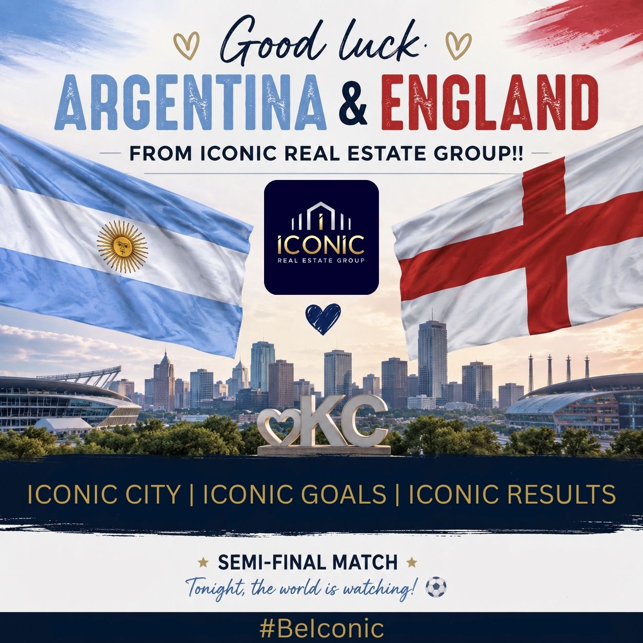 Instagram - ⚽💙❤️ Dear Argentina and England, What a privilege it has...