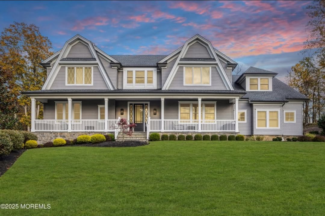 Newest listing live today in the Prestigous Colts Neck Township is this stunning Roger Mumford built shore style colonial. Impeccable design and beautiful finishes throughout this five bedroom, four full and 3 half bathroom beauty featuring over 6400 ft.² of finished space among three floors, including the basement and a resort style backyard to die for with an inground pool raised spa, fire pit, and outdoor kitchen fully privatized. Lot is sitting on 2.48 acres of serene privatized setback beautiful grounds! Absolutely nothing to do but move in and enjoy every moment in this custom built beauty priced at $2,450,000!