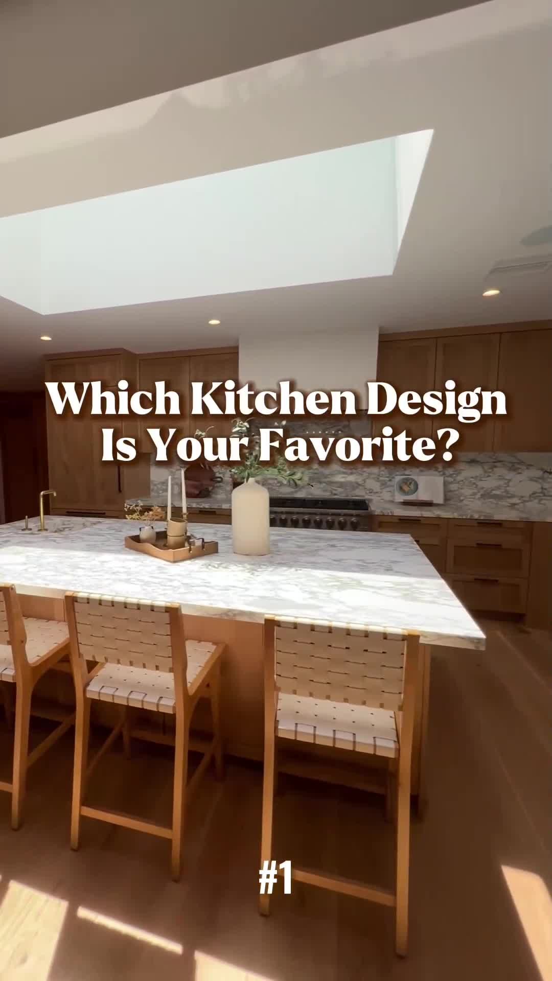 Which kitchen design is your favorite?🏡 1, 2, 3, or...