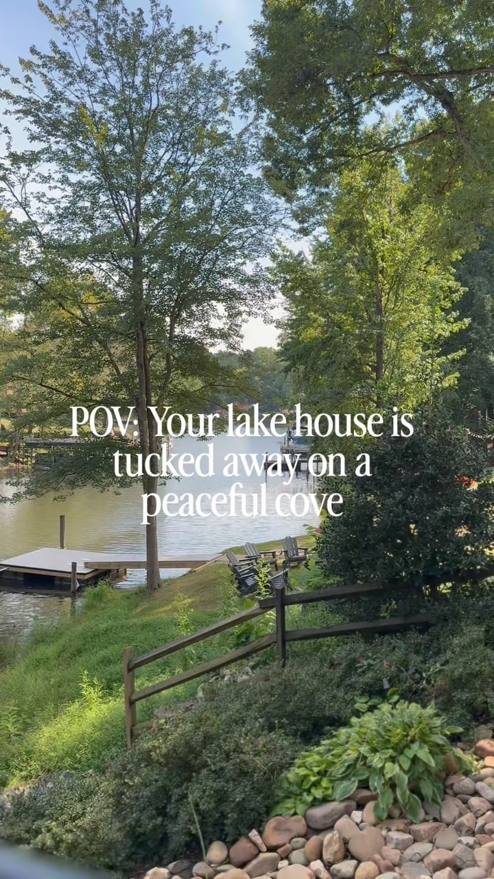 POV: Your lake house is tucked away on a peaceful...